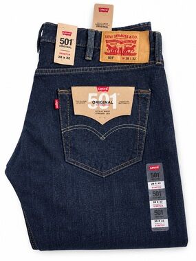 Levi's 501 Original Straight Men's Jeans - Dark Indigo